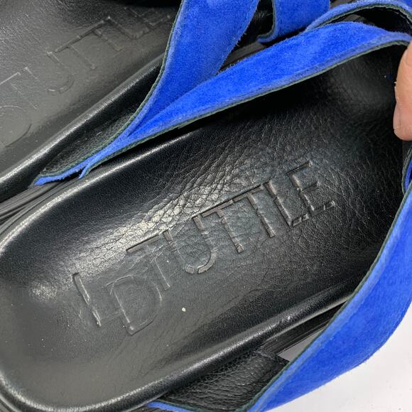 LD Tuttle Women's Size 37 US 7 The Unit Slide Sandals Royal Blue Suede - Picture 6 of 9